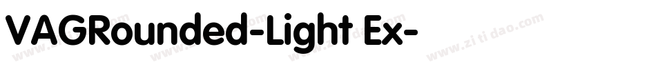 VAGRounded-Light Ex字体转换